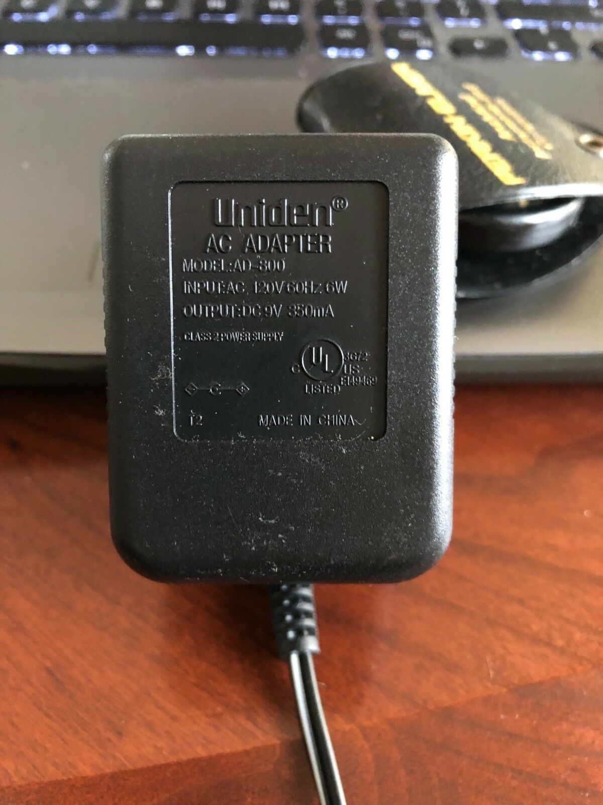 New 9V 350mA Uniden AD-800 Class 2 Transformer Ac Adapter